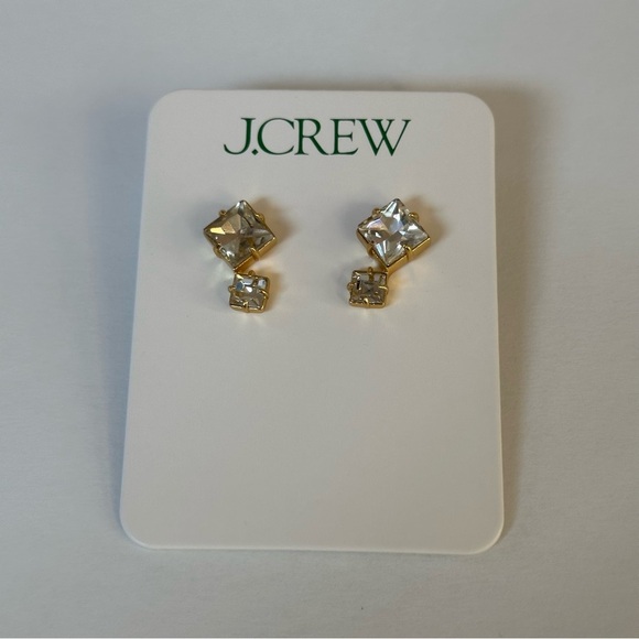 J.Crew Square sparkle earrings - Picture 1 of 4